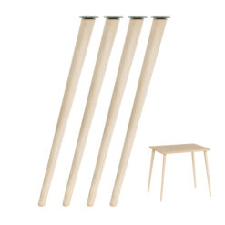 Tischbein Holz schräg 68 cm