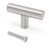 T Griff Inox silber