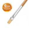 Lackpinsel klein 6 mm mit Holzgriff für Retusche und Modellbau