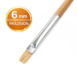 Lackpinsel klein 6 mm mit Holzgriff für Retusche und Modellbau