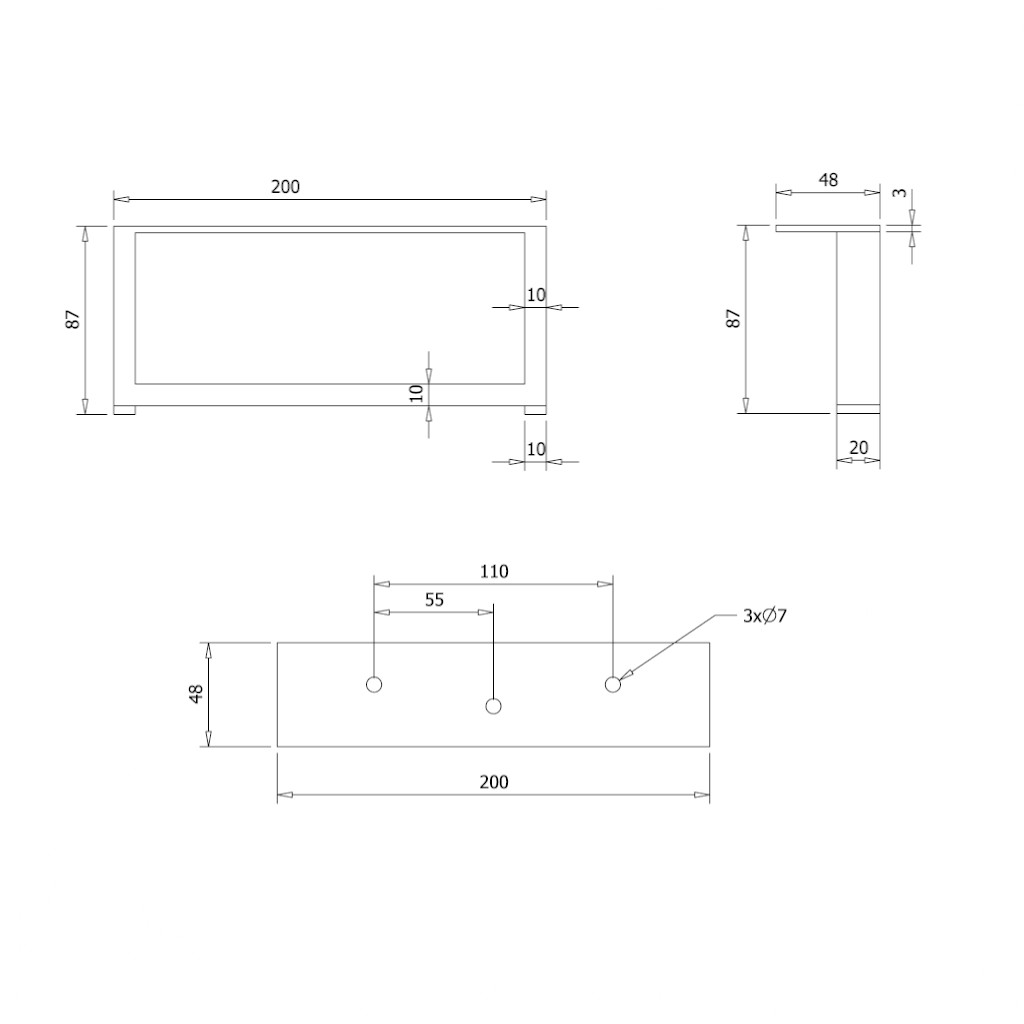 abmessungen schwarz rechtig beine