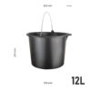 Baueimer 12L