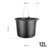 Baueimer 12L