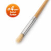 Rundpinsel 4 mm Detailpinsel Holzstiel für feine Linien und präzise Arbeiten