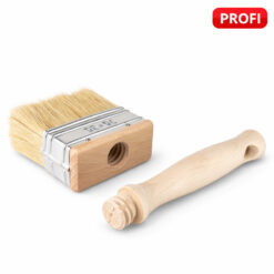 Malerpinsel 70 mm für große Flächen – Kleisterpinsel Flächenstreicher Holzgriff