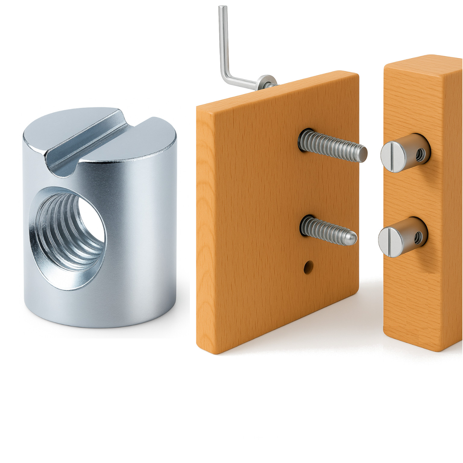 Quermutterbolzen M6 10×13 mm verzinkt