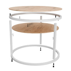 Befestigungsset für das weiße Tischgestell, perfekt für die einfache Montage mit einer individuellen Tischplatte