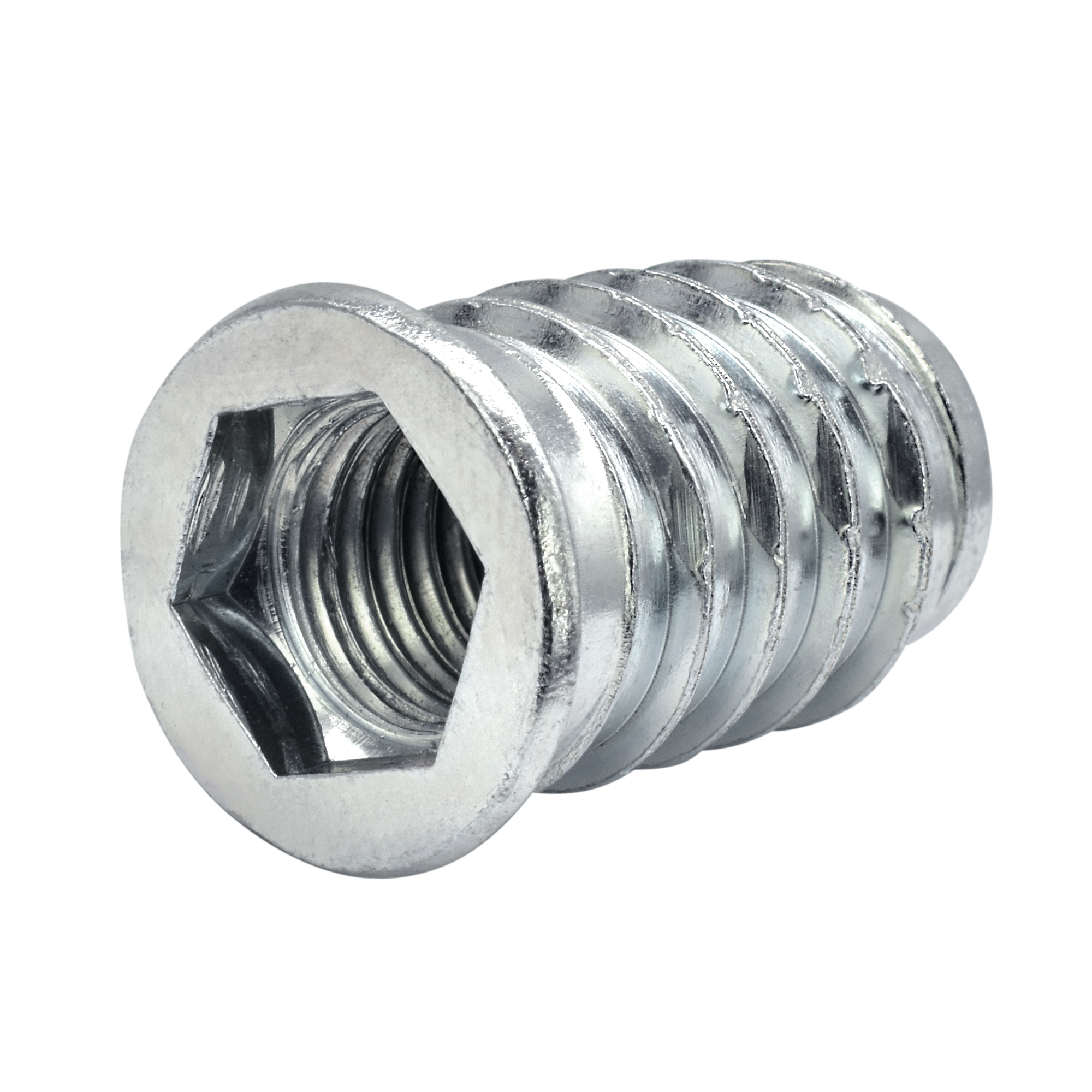 Einschraubmuffen M10 aus verzinktem Stahl