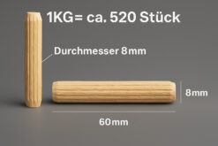 Riffeldübel 8x60 mm