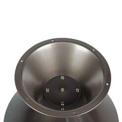 Tischgestell aus Metall in der Größe Small und Farbe Braun, mit einem warmen und gemütlichen Look. Modernes Design mit goldfarbenem Zier-Ring, ideal für runde Tischplatten. Stabil dank Anti-Rutsch-Gummifüßen.