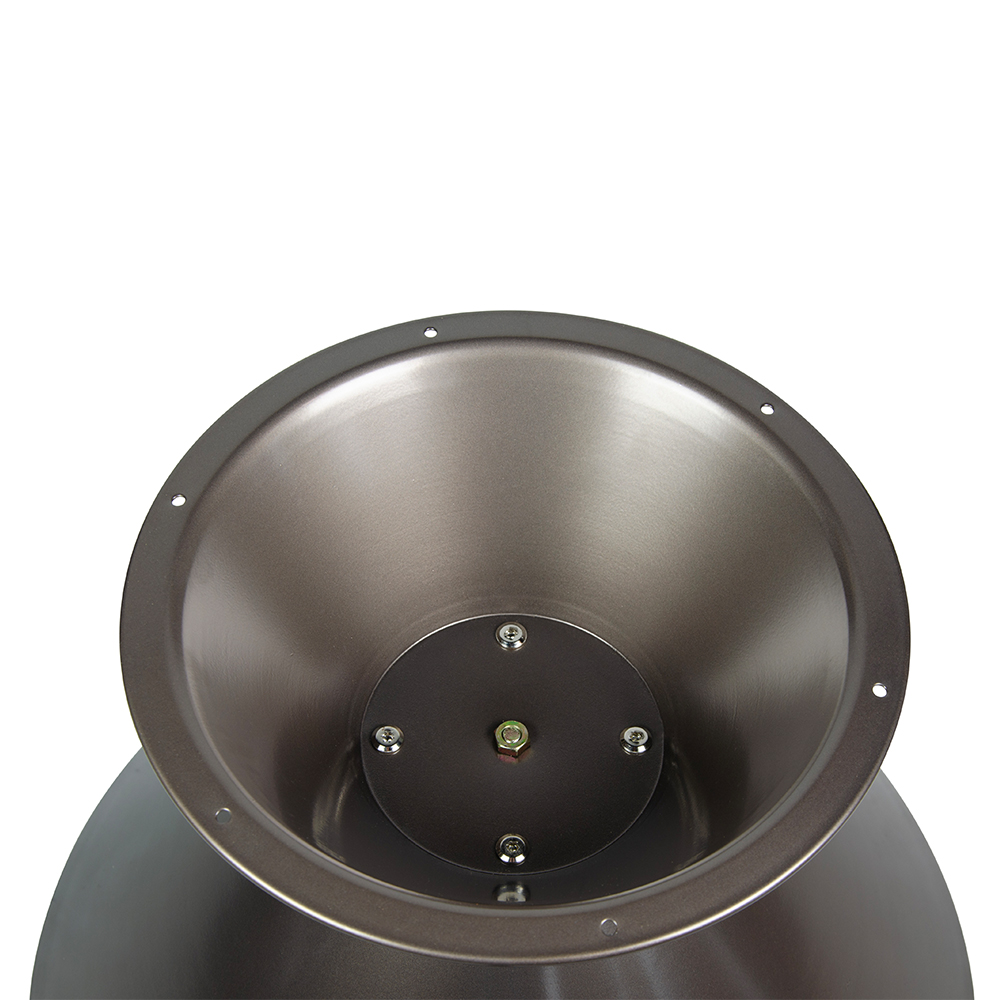 Tischgestell aus Metall in der Größe Small und Farbe Braun, mit einem warmen und gemütlichen Look. Modernes Design mit goldfarbenem Zier-Ring, ideal für runde Tischplatten. Stabil dank Anti-Rutsch-Gummifüßen.