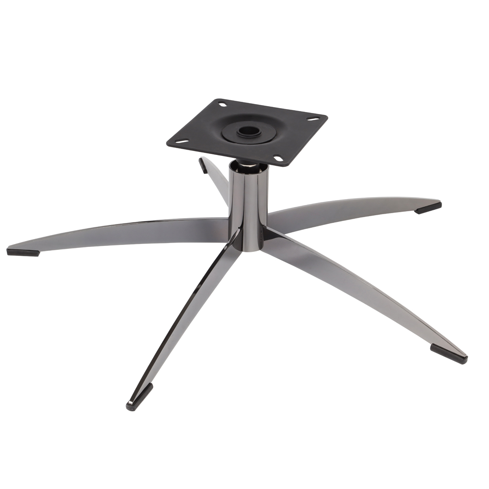 Metall Stuhlbasis für Drehstuhl in Dunkles Nickel: Hochwertige Stuhlbasis aus Metall, ideal zur Reparatur von Drehstühlen, langlebig und stabil.