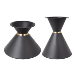 Größenübersicht: Small und Big Darstellung der beiden Größenoptionen des Metall-Tischgestells mit Maßangaben für flexible Gestaltungsmöglichkeiten. schwarz matt Metall-Tischgestell (Small Big)