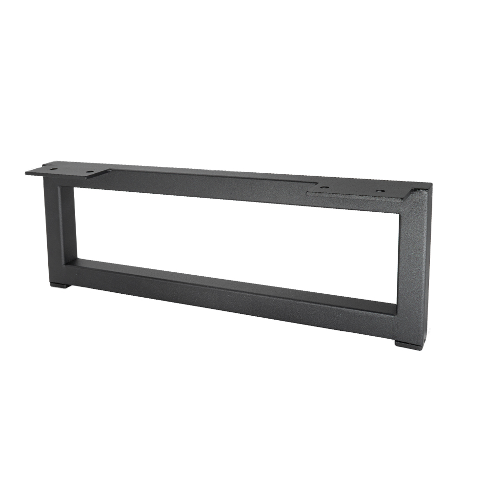 Rechteckige Möbelfuß Stahl Schwarz 35×12×2 cm