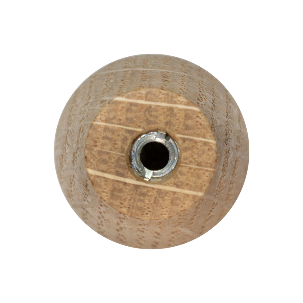 Zeitloser Holzknopf mit einem Durchmesser von 25 mm, passend zu skandinavischen Möbeln.