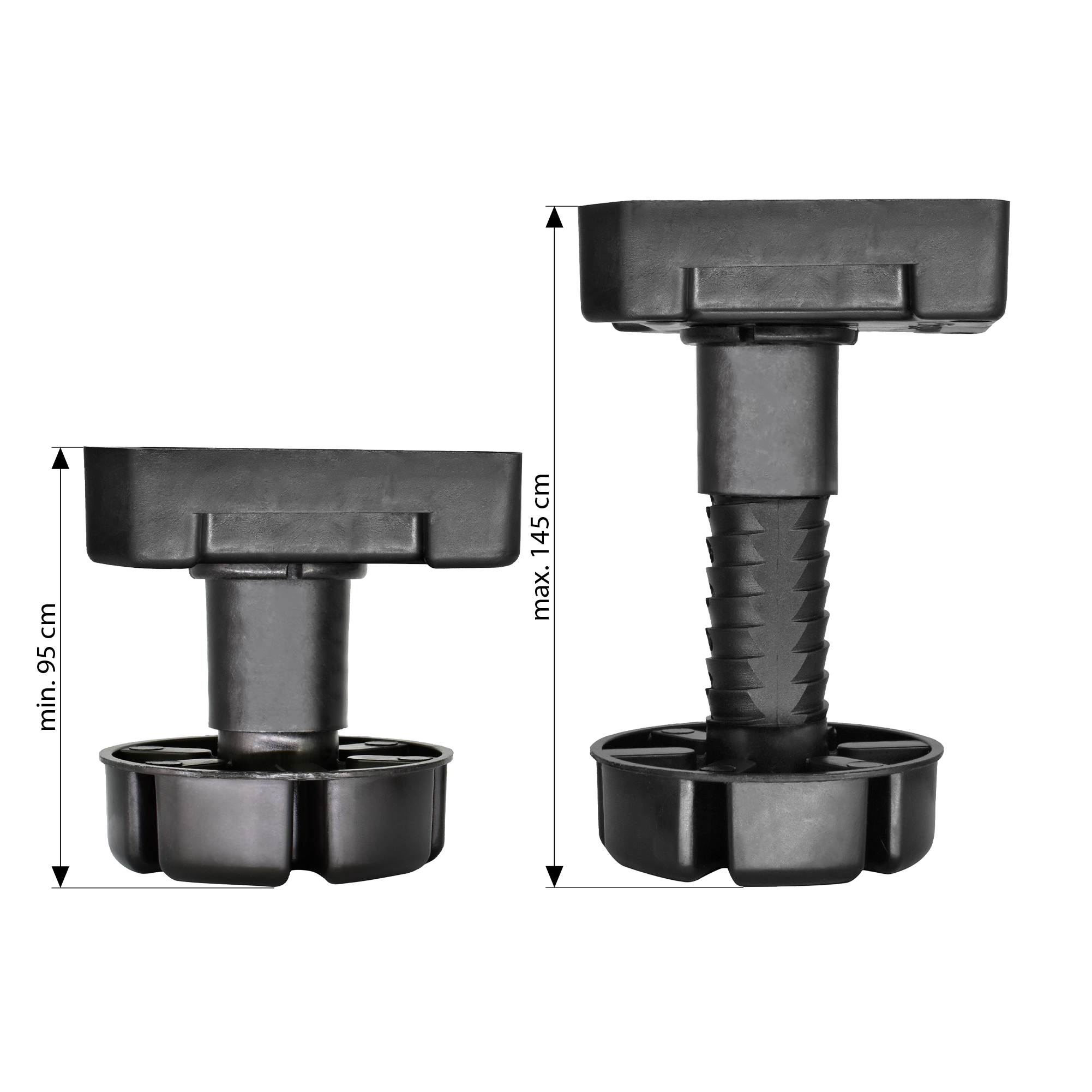 Sockelfüße 95–145 mm