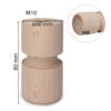Holz Möbelfüße 40 mm 80mm
