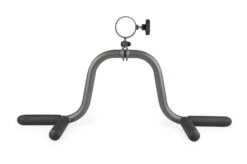 Seitliche Ansicht der Fitnessstation mit Maßen