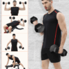 Kurzhantel mit sechseckigem Kopf, ideal für effektives und leises Krafttraining.