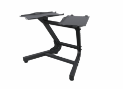 Bietet Platz für zwei Hanteln.