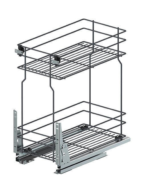 Küchenschrank Auszug 2 Ebenen Anthrazit