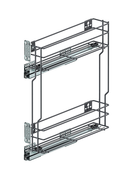 Unterschrankauszug Küche 2 Ebenen – Drahtauszug Anthrazit