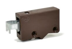 Detailaufnahme des Möbelaufhängers – Höhen- und Tiefenverstellung sichtba