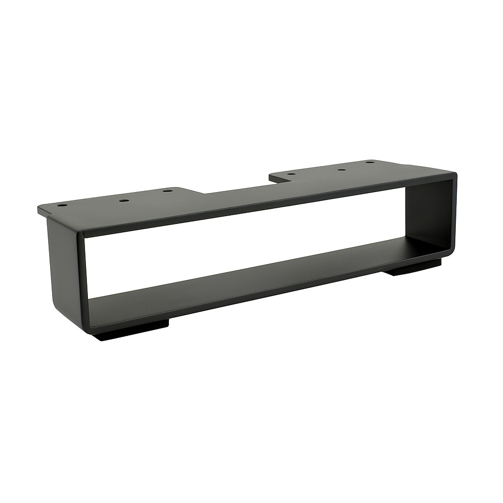 moebelfuss metall schwarz rechteckig 225 x 54 mm