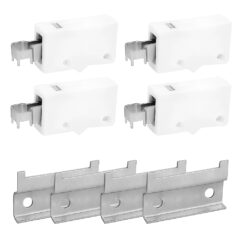 4er Set weiße Schrankaufhänger mit Montageschienen MSL55 – für Hängeschränke