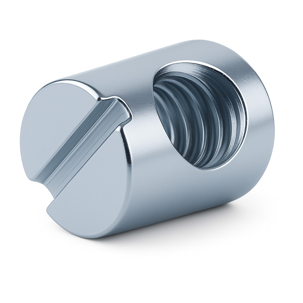 Quermutter M6 symmetrisch 10x13 mm – Zylindermutter