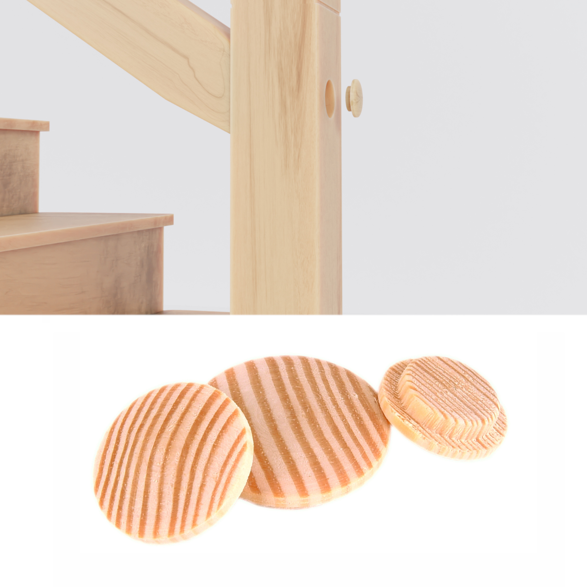 Abdeckkappen Kiefer Blind-Bohrung Anwendung