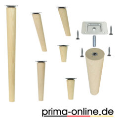 Möbelfüße aus Holz konisch