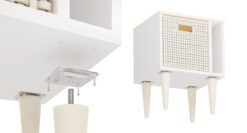 Stahl-Montageplatte mit Innengewinde M8 für Möbelfuß – verzinkt