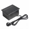Einbausteckdose 2x230V Schwarz Matt Küche Möbel