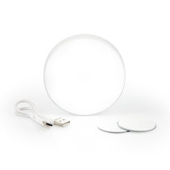 Runde LED-Lampe 8,5 cm weiß, kaltweiß dimmbar für Arbeitsflächen