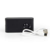 SLL12 Schwarz, LED Nachtlicht 3000K, Bewegungssensor, Orientierungslicht, USB-C Ladefunktion, magnetisch montiert, 8 cm