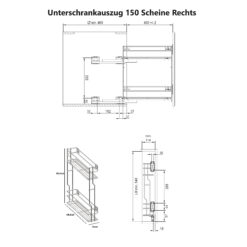 Küchenschrank Auszug 20 cm abmessungen