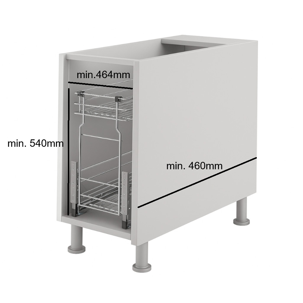 Ausziehkorb Chrom 50 cm