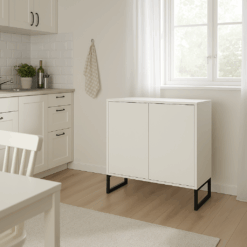 Schwarzes Metallbein – ideal für Kommoden, Sideboards und Couchtische