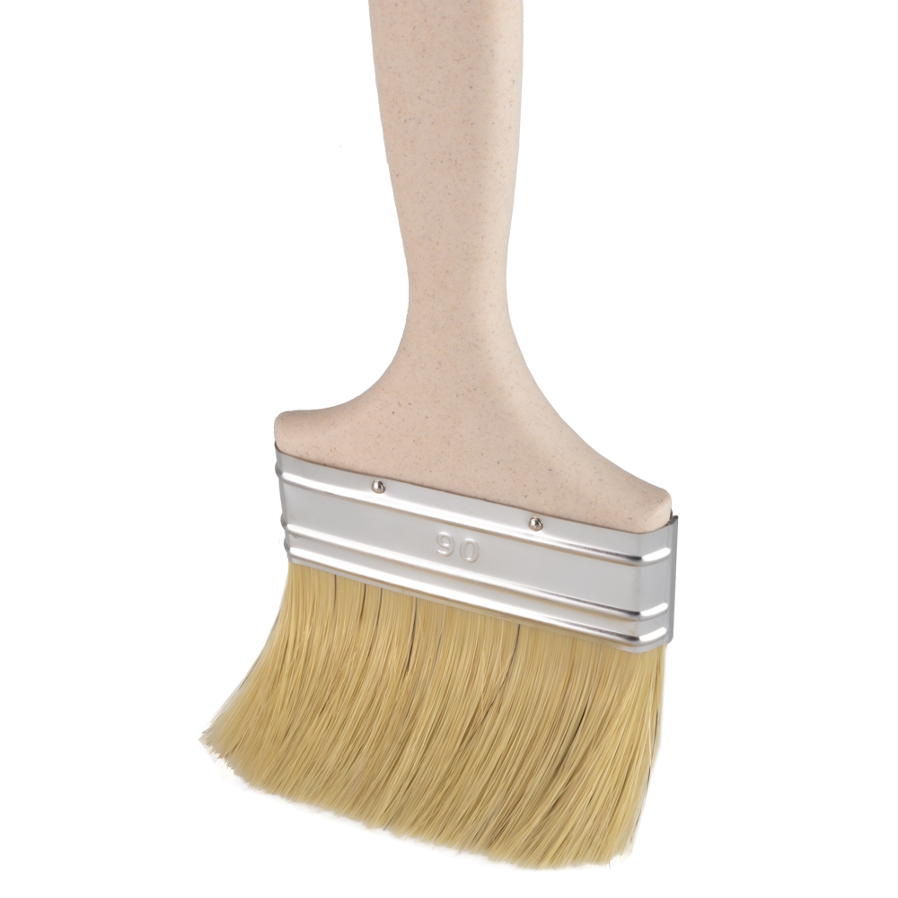 Flachpinsel 90 mm mit Synthetik-Naturborsten – extrabreiter Pinsel für großflächiges, streifenfreies Streichen