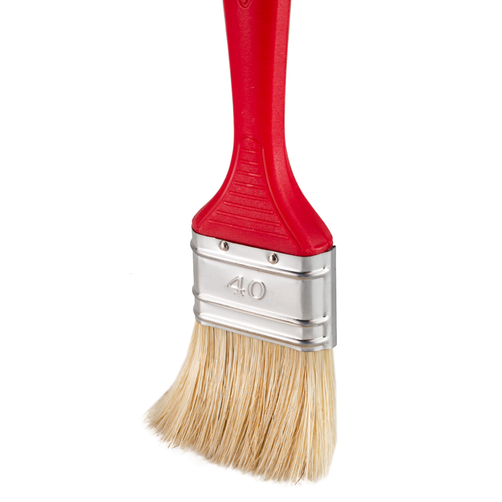 Flachpinsel 20 mm mit rotem Kunststoffgriff – Detail- & Kantenarbeiten