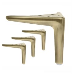 Möbelfuße in gebürstetem Messing