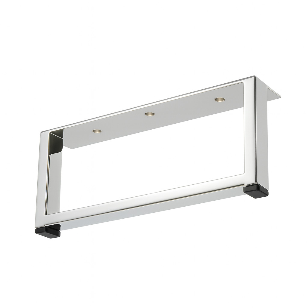 Sockelfuß chrom – rechteckiges Design für Sideboards und Kommoden