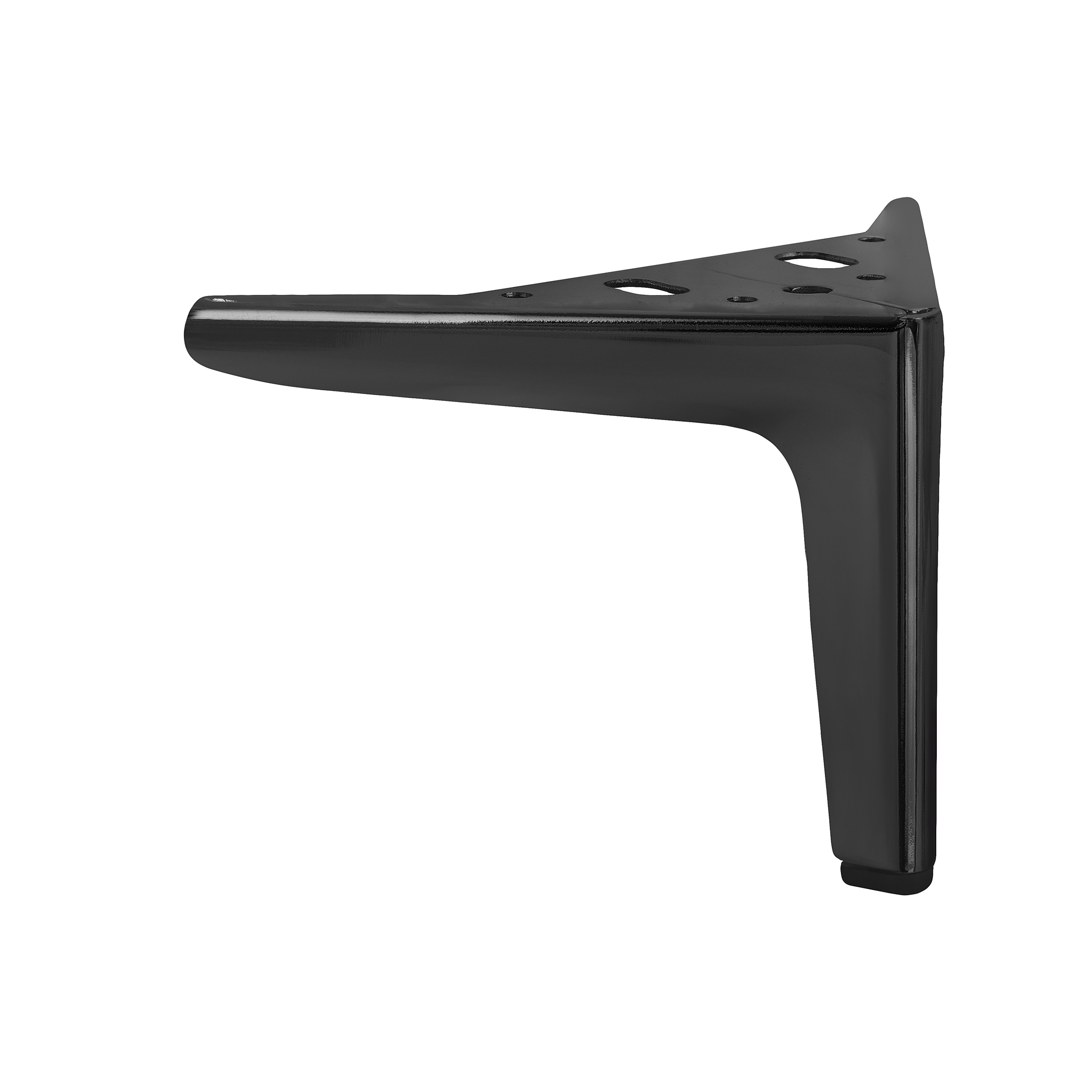 Möbelbein Schwarz matt 12 cm