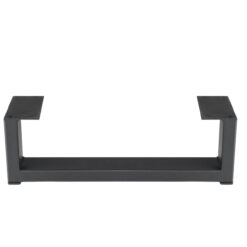 Stabiles Tischbein aus Metall in Schwarz matt für Esstische und Schreibtische