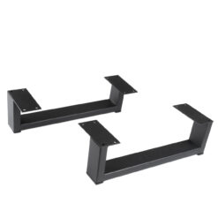 Metallmöbelbein 35 cm mit Bohrlöchern zur einfachen Montage an Möbeln