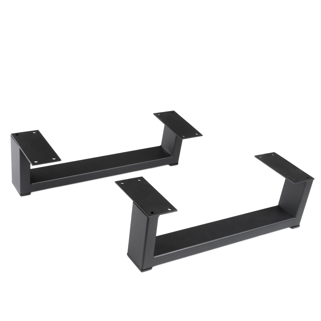 Metallmöbelbein 35 cm mit Bohrlöchern zur einfachen Montage an Möbeln