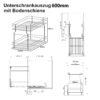 Unterschrankauszug 600 abmessungen