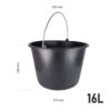 baueimer 16 liter abmessungen