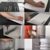 Alt: Badschrank Auszug 40 cm Soft-Close 1 Etage Chrom Bodenmontage